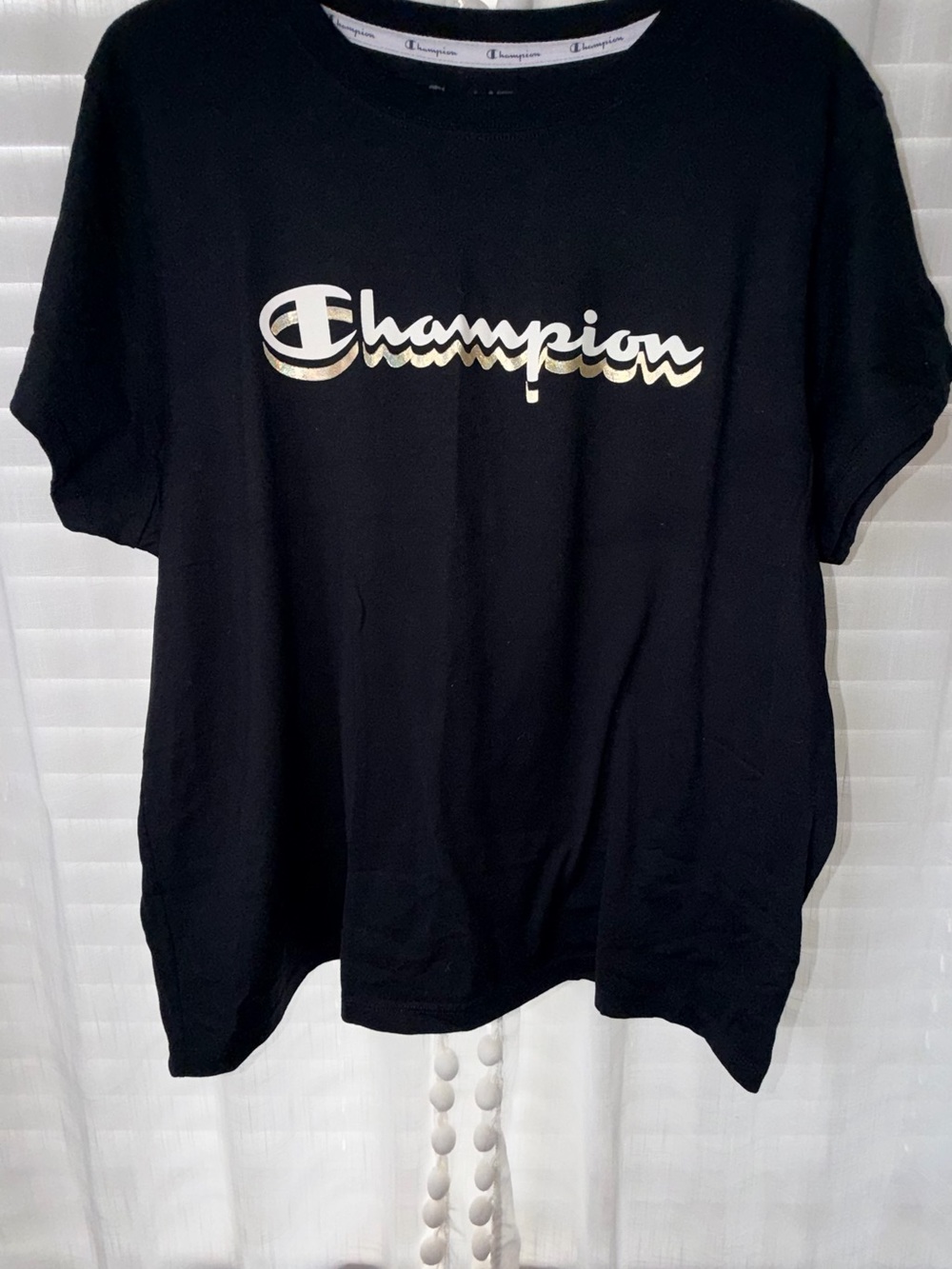 Champion women’s Black Logo T-Shirt